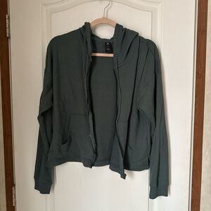 Green Zip-Up Hoodie